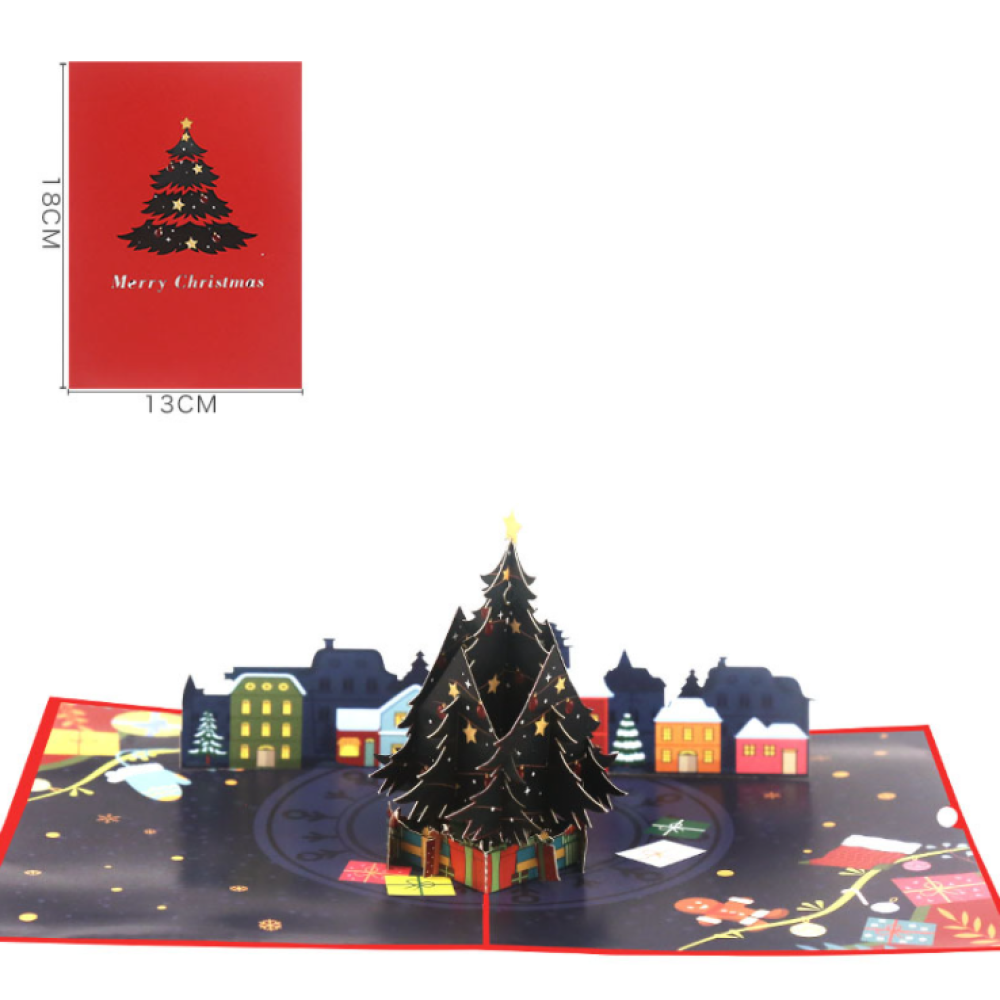 3D Christmas Popup Gift Cards 13*18 cm